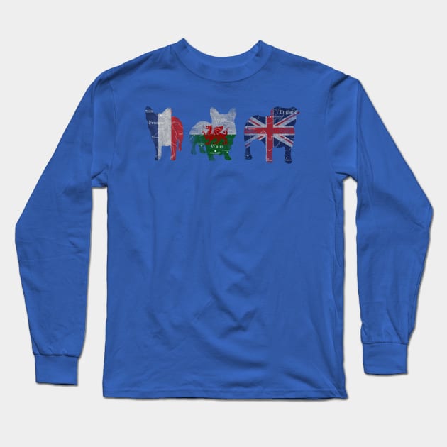 Worldly Dogs Long Sleeve T-Shirt by kellabell9